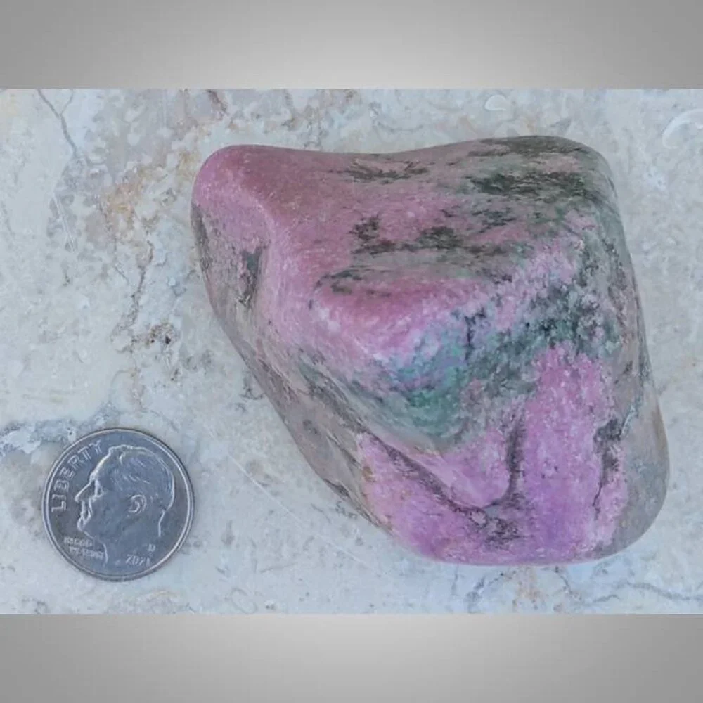 cobaltoan calcite from CONGO polished chunk 01 positivity HARMONY love